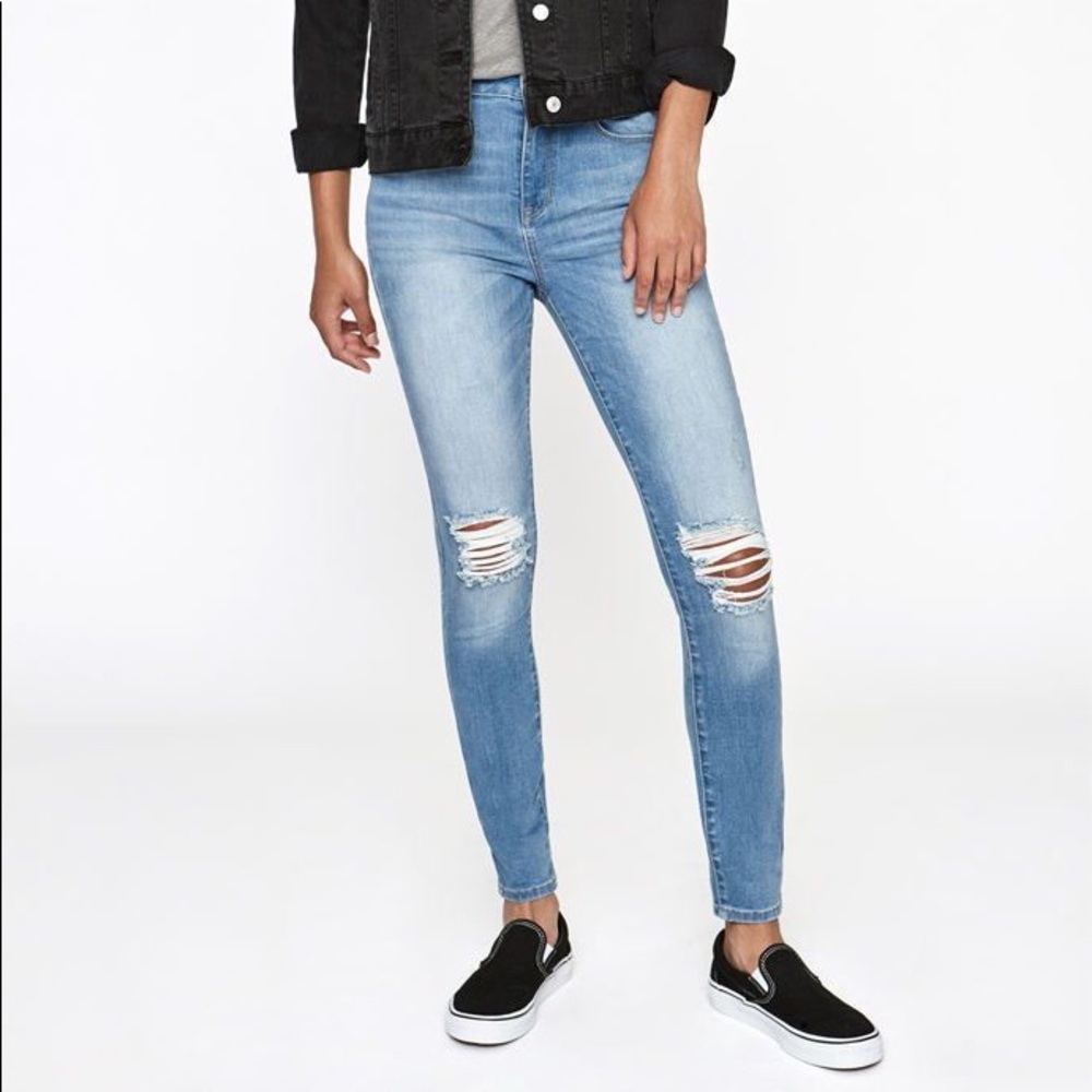Pacsun super high rise skinniest Beverly Blue V